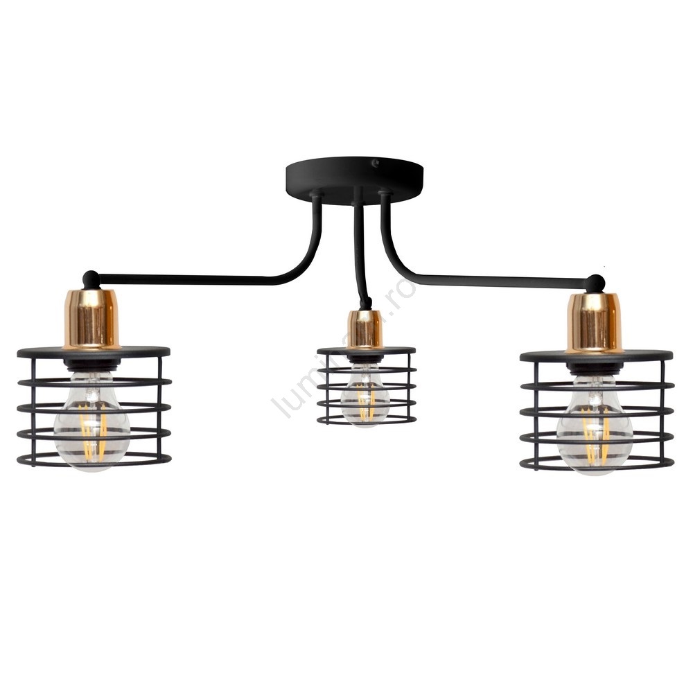  Lustră steampunk Edison 