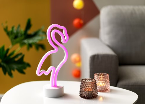 Lumini decorative KNUT 13x30 flamingo